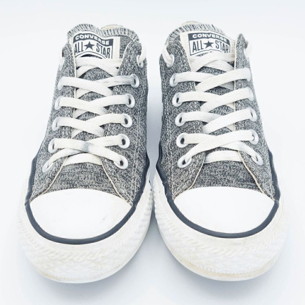 Grey Low Top Converse All Stars Size: M5/W7